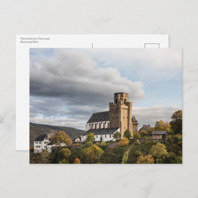 Martinskirche Oberwesel Postkarte (Vorne/Hinten)
