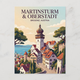 Martinsturm und Oberstadt Österreich Postkarte