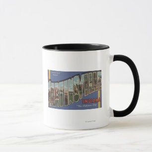 Martinsville, Indiana - große Buchstabe-Szenen Tasse