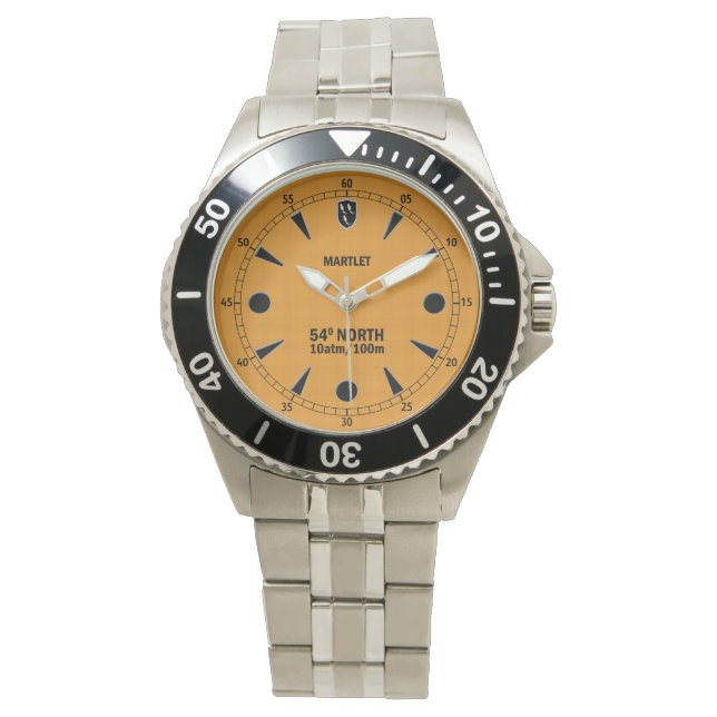 Martlet 54 Grad North Dive Watch Armbanduhr (Vorderseite)
