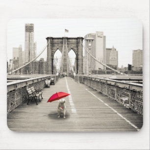 Marty Mouse auf der Brooklyn Bridge Mouse Pad Mousepad