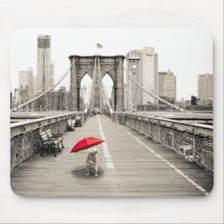 Marty Mouse auf der Brooklyn Bridge Mouse Pad Mousepad
