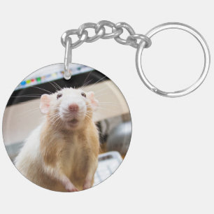 Marty Mouse Doppelseitiger Schlüsselanhänger