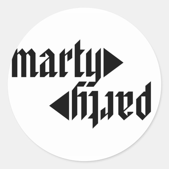 MartyParty Stickers (Vorderseite)