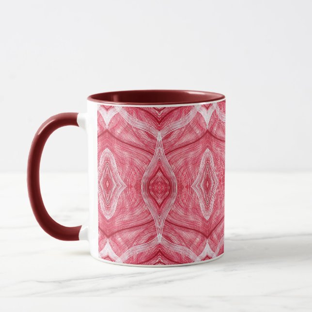 Martyrdom Abstract Light Red Watercolor Art Tasse (Links)