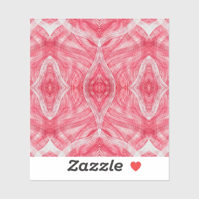 Martyrdom Abstract Red White Watercolor Art Aufkleber (Blatt)