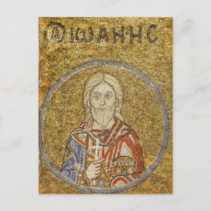 Märtyrer von Sebaste John Byzantine Mosaic Icon Postkarte