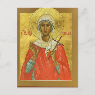 Märtyrerin St. Tatiana von Rom Orthodoxe Ikone Pos Postkarte