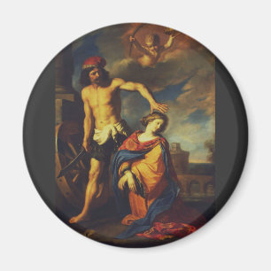 Märtyrertod der heiligen Katharina Sakrale Kunstsa Magnet