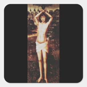 Märtyrertod St. Sebastian Quadratischer Aufkleber