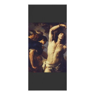 Märtyrertod St. Sebastian von Andrea Vaccaro Werbekarte