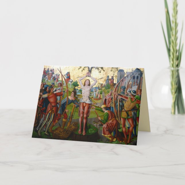 Märtyrertod von St. Sebastian (M 013) Karte (Vorderseite)