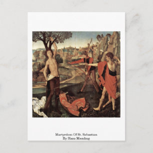 Märtyrertod von St. Sebastian von Hans Memling Postkarte