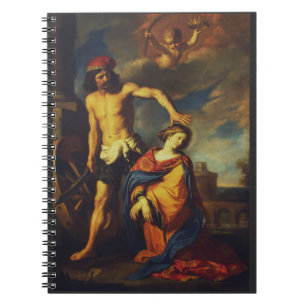 Martyrium der hl. Katharina Sacred Fine Art Collec Notizblock