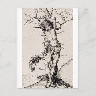 Martyrium des Heiligen Sebastian von Martin Schong Postkarte