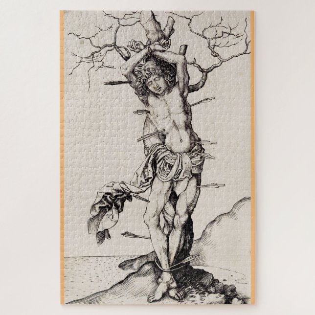 Martyrium Saint Sebastian von Martin Schongauer Puzzle (Vertikal)