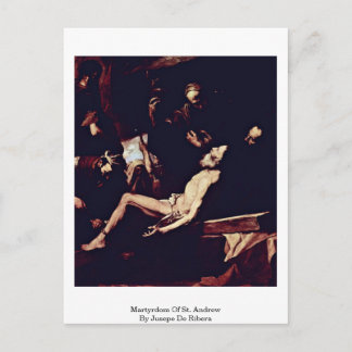 Martyrium von St. Andrew von Jusepe de Ribera Postkarte
