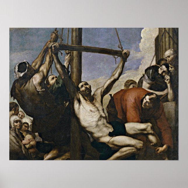 Martyrium von St. Philip, Jusepe de Ribera Poster (Vorne)