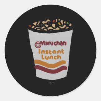 Maruchan Instant Lunch Ra Noodle Doodle Runder Aufkleber