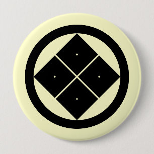 Maruni sumitate yotsume, Japan Button
