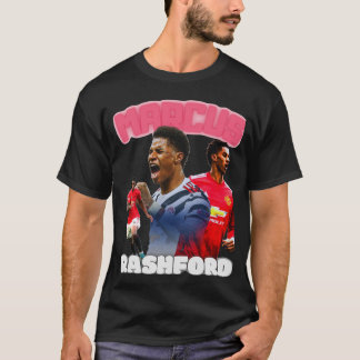 Marus Rashford Bootleg/Vintag Football/Fußball-Tee T-Shirt