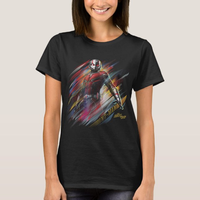 Marvel Ant-Man und der Abstrakte Shuttler T-Shirt (Vorderseite)