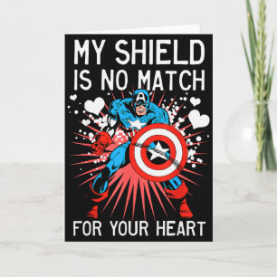Marvel Captain America Schild Herz Valentinstag Gr Karte