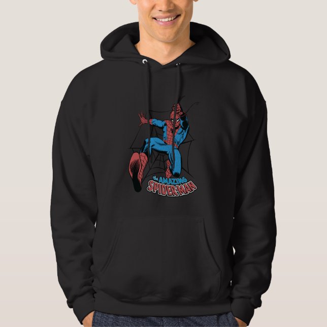 Marvel Comics Spider-Man Webschwingen Hoodie (Vorderseite)