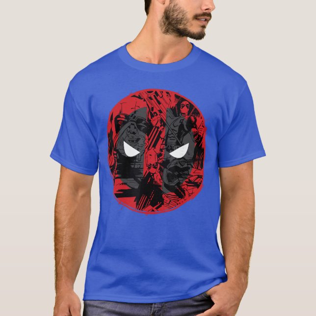 Marvel Deadpool Comic Logo Fill funny T-Shirt (Vorderseite)