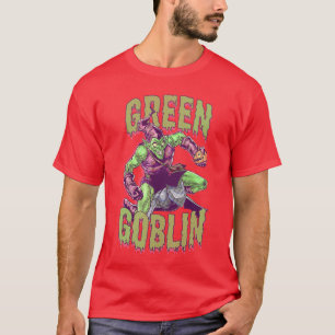 Marvel Halloween Grüner Kobold Schleimige Schrift  T-Shirt