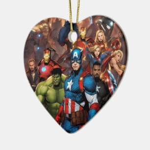 Marvel Heart Keramik Ornament