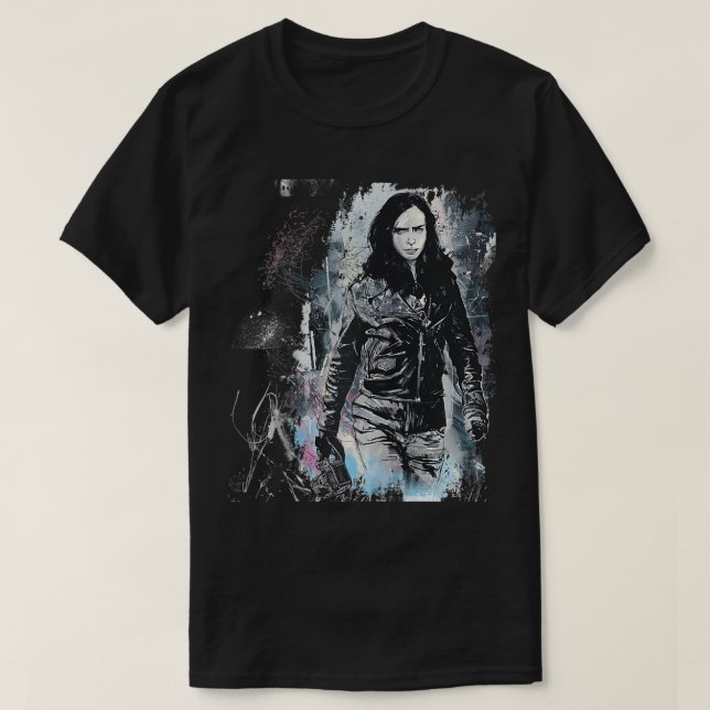 Marvel Jessica Jones Sketch Raglan Baseball T-Shir T-Shirt (Design vorne)