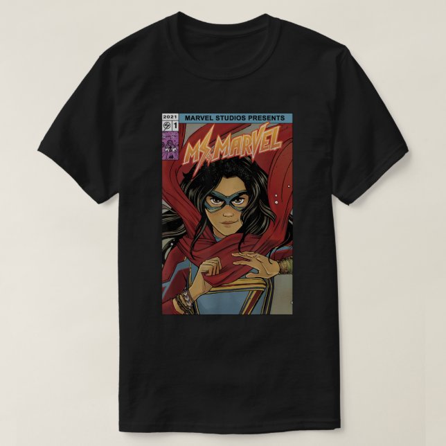 Marvel Kamala Khan Comic Cover T-Shirt (Design vorne)