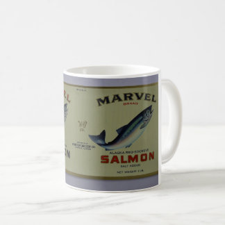 Marvel-Marken-Alaska-Sockeye-Lachs-Etikettentasse Kaffeetasse