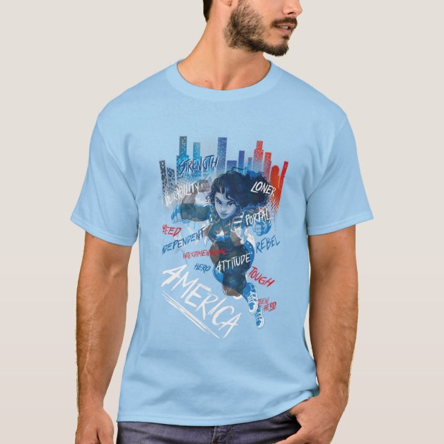 Marvel Rising Secret Warriors Miss America Chavez T-Shirt (Vorderseite)