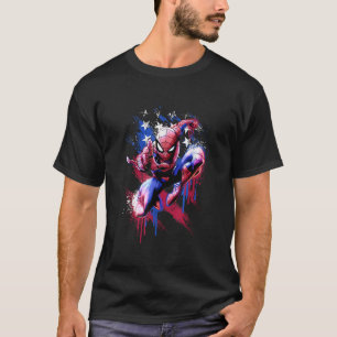 Marvel Spider Man 4. Juli Spider Man Americana T-Shirt