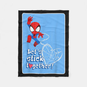 Marvel Spider-man Lasst uns zusammenhalten Valenti Fleecedecke