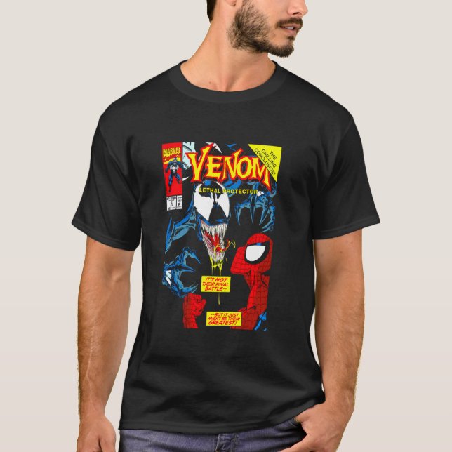 Marvel Spider-Man VS Venom Chilling Conclusion Com T-Shirt (Vorderseite)