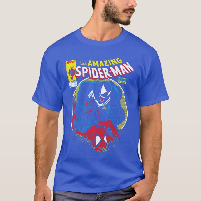 Marvel SpiderMan VS Venom Bloody Battle Comic Cove T-Shirt (Vorderseite)