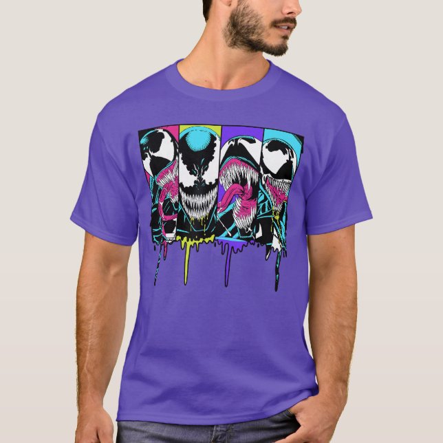 Marvel Venom Colorful Comic Panel family T-Shirt (Vorderseite)