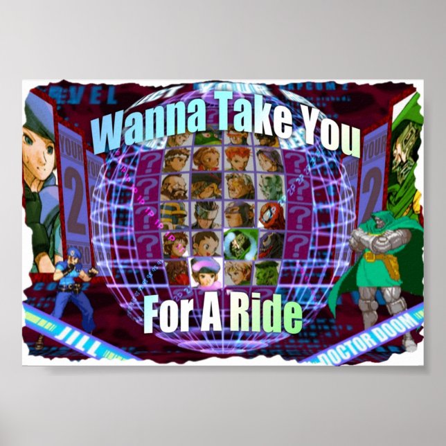 Marvel vs Capcom 2 wollen Sie auf eine Reise mitne Poster (Vorne)