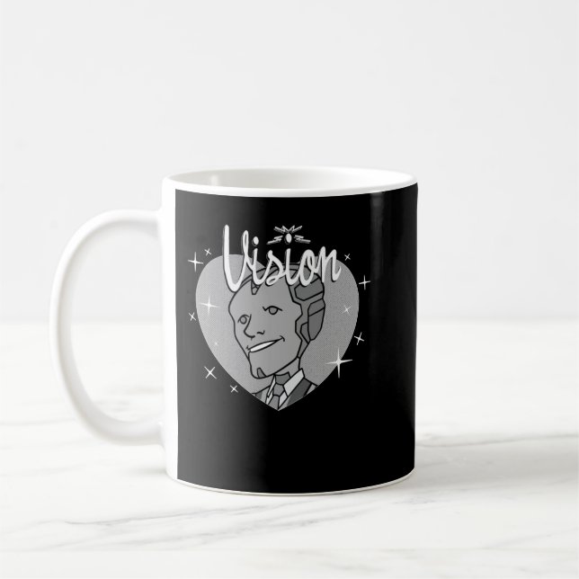 Marvel WandaVision Herzstück Retro 60er Sweatshi Kaffeetasse (Links)