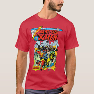 Marvel XMen Riesengröße XMen Retro-Comicbook-Cover T-Shirt