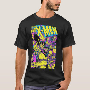 Marvel XMen Wolverine-Team Epischer Neon-Comic-Cov T-Shirt