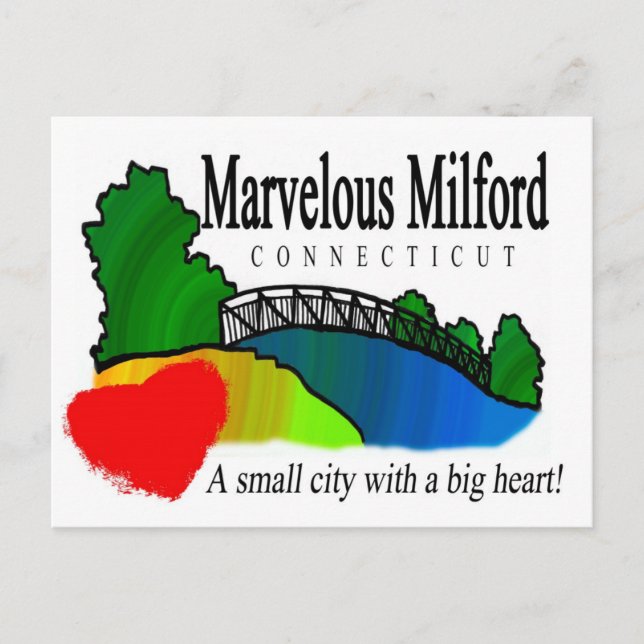 Marvelous Milford Postcard Postkarte (Vorderseite)