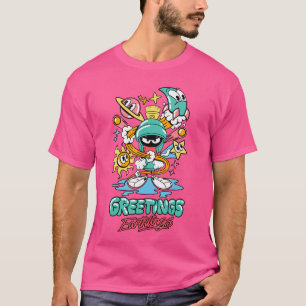 Marvin der Martian Grüße Erdlinge Kleiner Freund T-Shirt