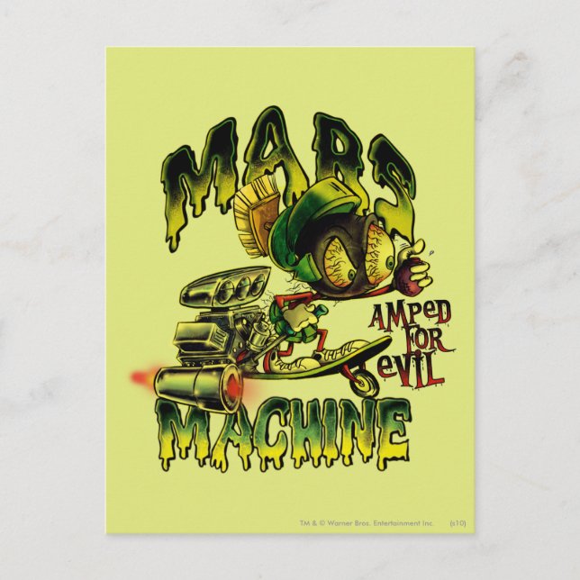 MARVIN DER MARTIAN™ Mars Postkarte (Vorderseite)