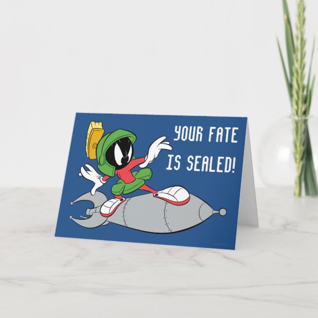 MARVIN DER MARTIAN™ Reitrakete Karte (Vorderseite)