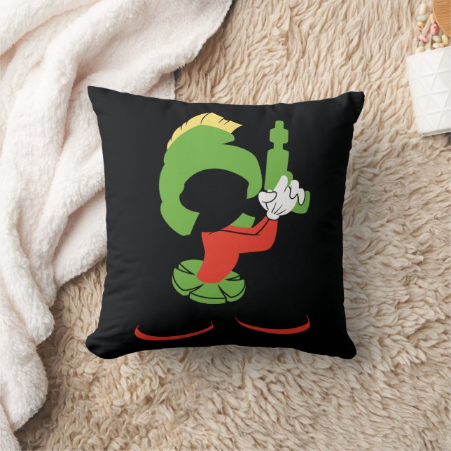 MARVIN DIE MARTIAN™-Silhouette mit Raygun Kissen (Decke)