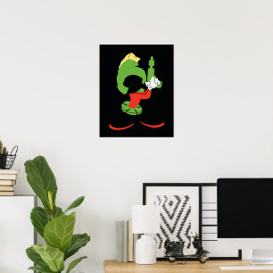 MARVIN DIE MARTIAN™-Silhouette mit Raygun Poster